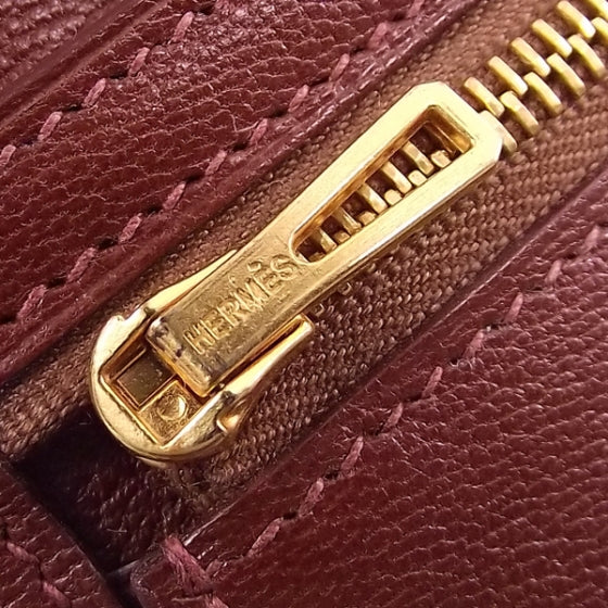 Hermes Crocodile Bearn Bi-Fold Wallet Brown 7 of 8