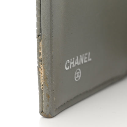 Chanel Caviar Quilted Large Flap Wallet Grey 9 of 10