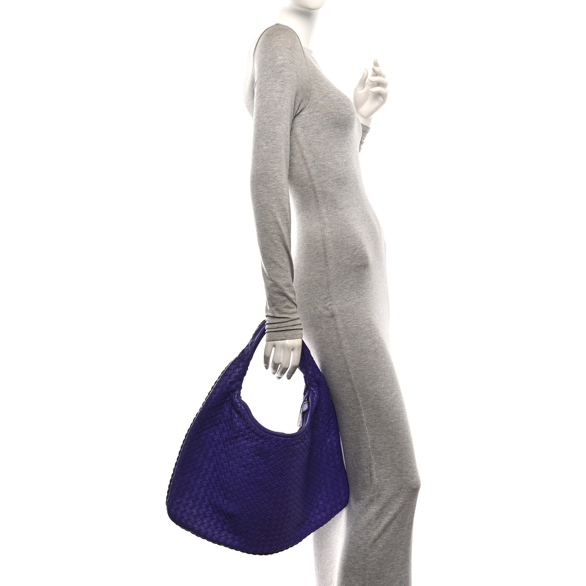 Nappa Intrecciato Large Veneta Hobo Anemone