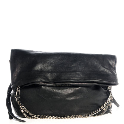 Jimmy Choo Biker Leather Large Crossbody Black 1 of 9