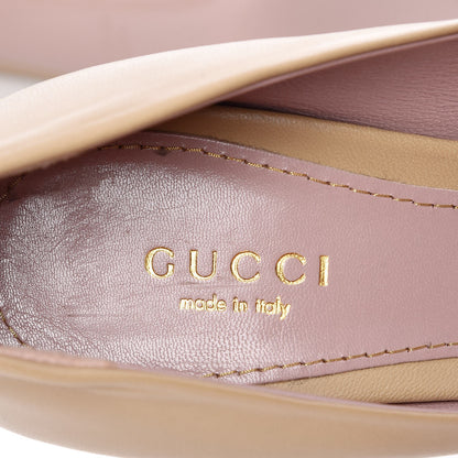 Gucci Nappa Betty Platform High Heel Pumps 36 Cream 11 of 14