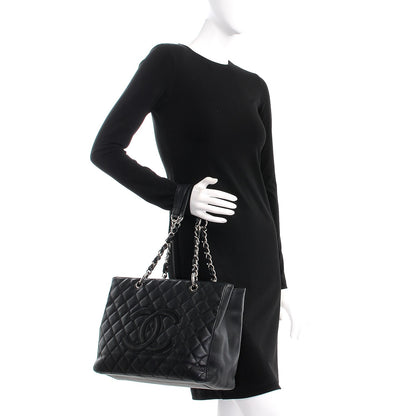 Chanel Caviar Quilted Grand Shopping Tote GST Black 2 of 7