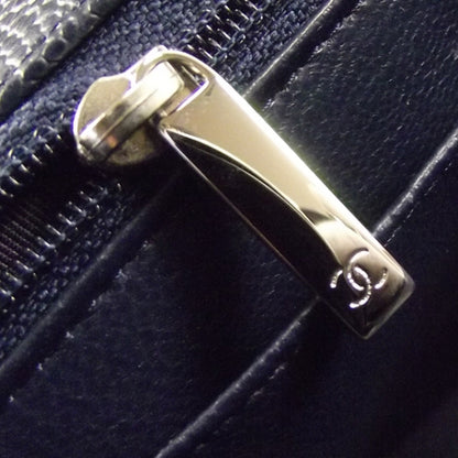 Chanel Caviar JUMBO Classic Flap Dark Navy Blue 10 of 12
