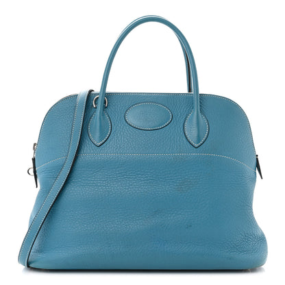 Hermes Taurillon Clemence Bolide 35 Bleu Jean 1 of 18