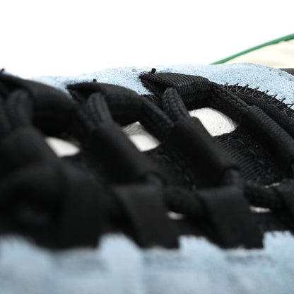 Chanel Suede Calfskin Mixed Fibers CC Sneakers 40 Ivory Green Light Blue 10 of 15