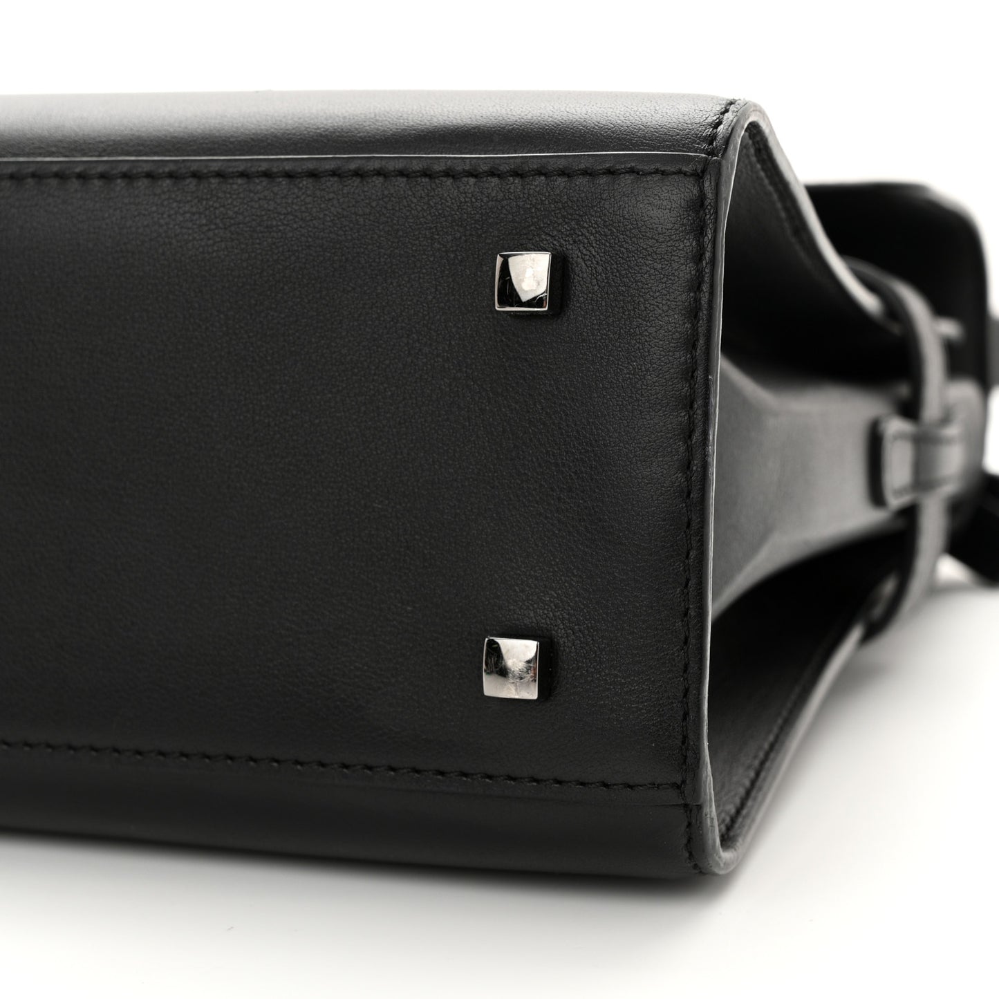 Calfskin MM Tempete Satchel Black