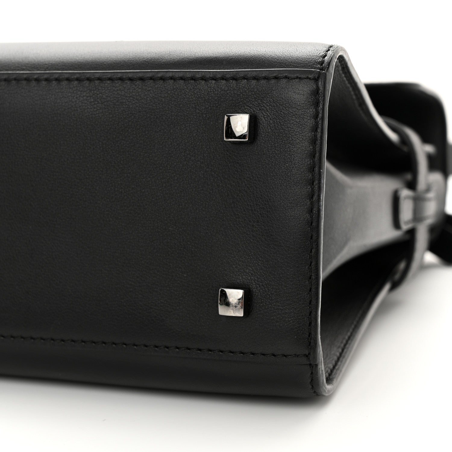 Delvaux Calfskin MM Tempete Satchel Black 9 of 12