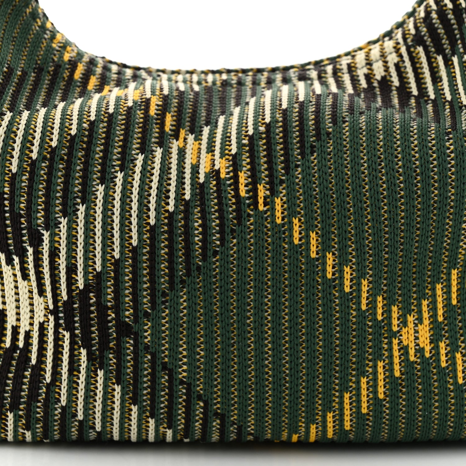 Burberry Canvas Knitted Check Mini Peg Duffle Bag Ivy 7 of 9