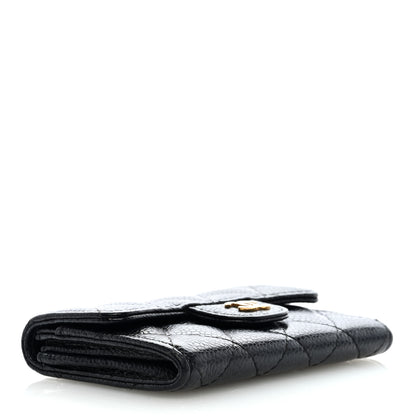 Chanel Caviar Quilted Flap Card Holder Wallet Black 4 of 8
