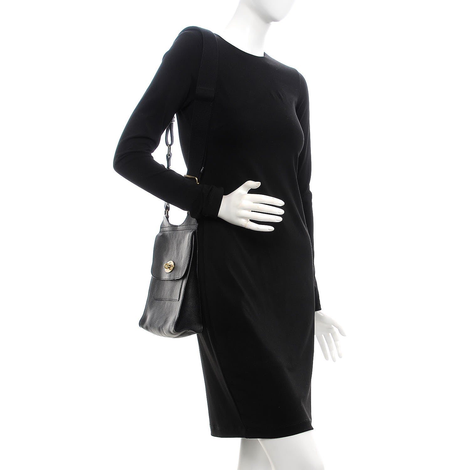 Mulberry Natural Grain Calfskin Antony Messenger Crossbody Black 2 of 9