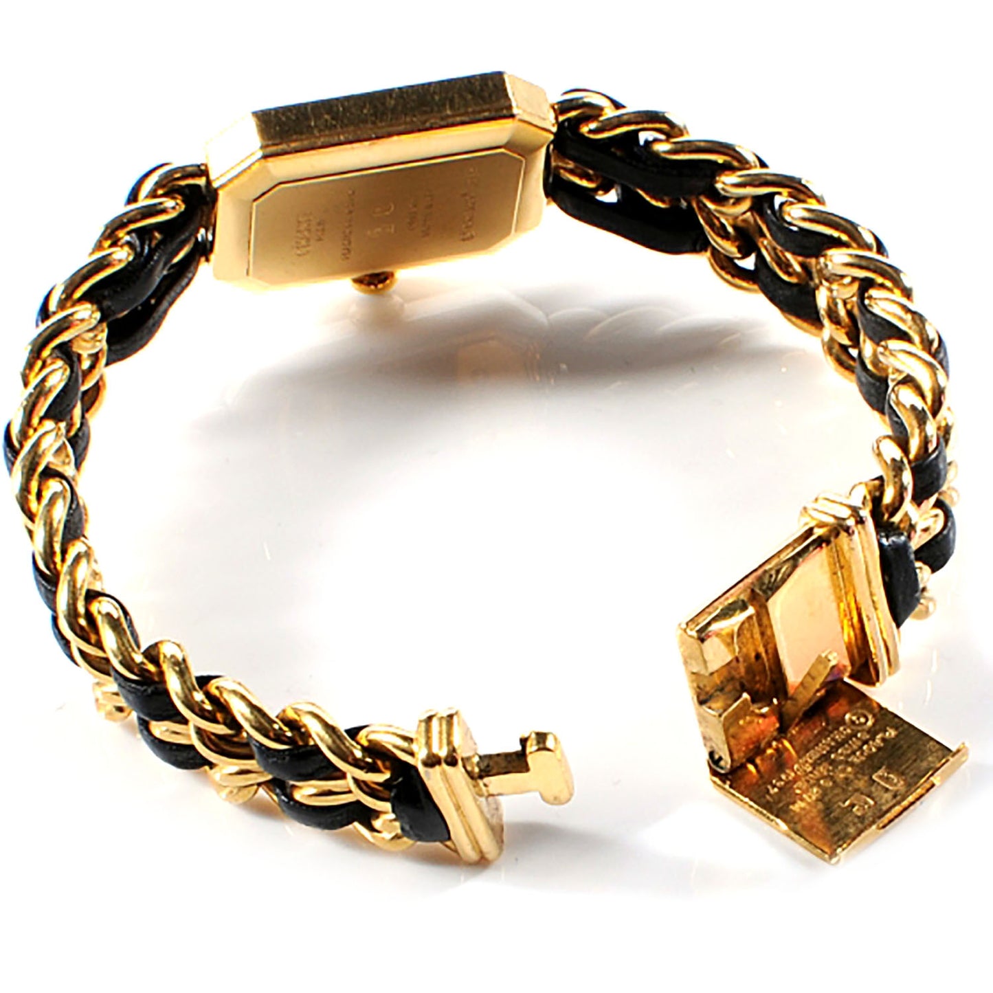 Stainless Steel Lambskin 20mm Chain Premiere Quartz Watch Gold L