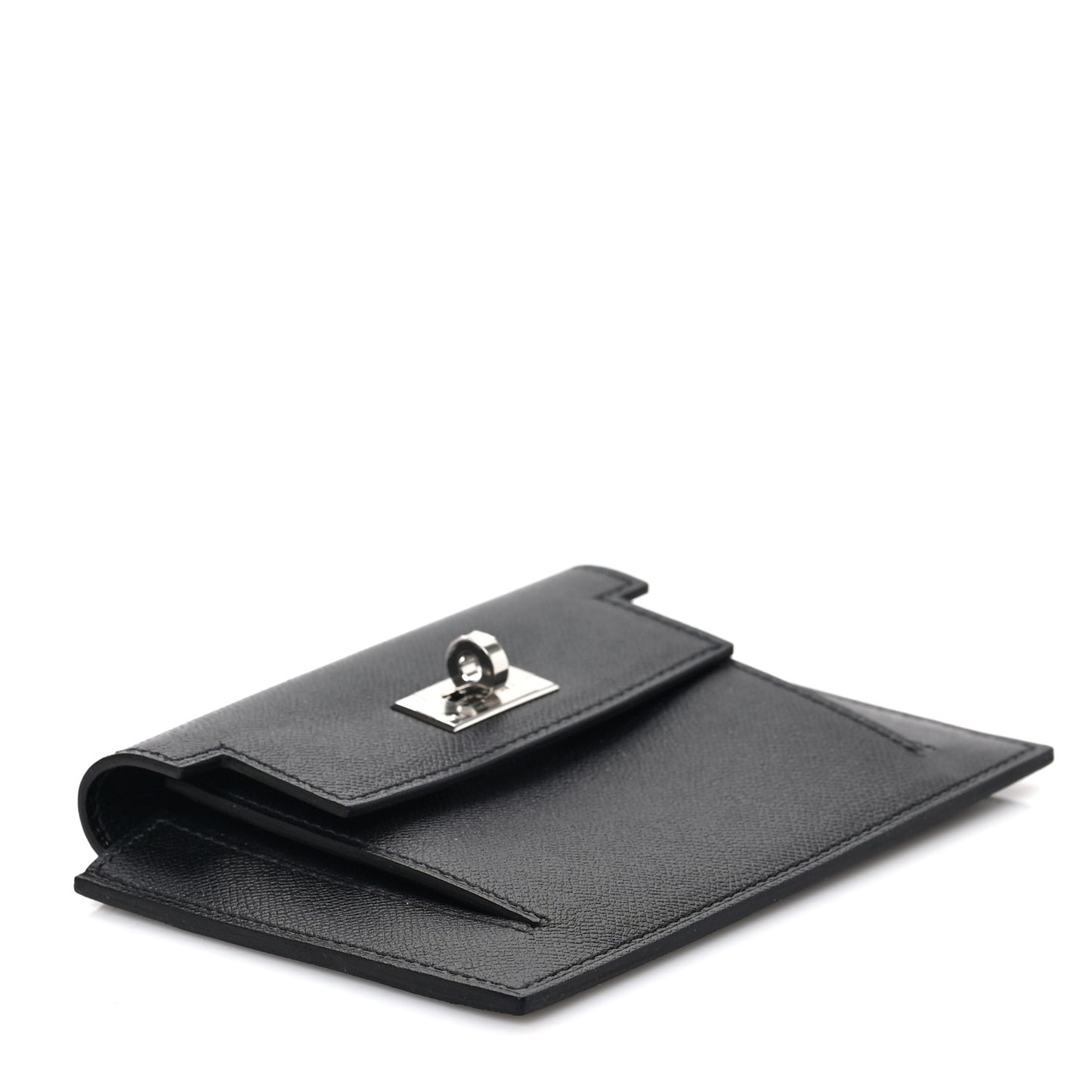 Epsom Kelly Pocket Compact Wallet Black