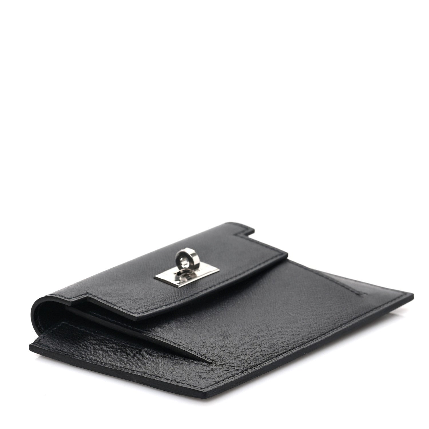 Hermes Epsom Kelly Pocket Compact Wallet Black 4 of 6