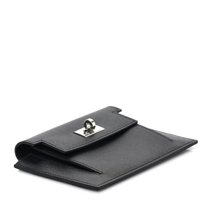 Hermes Epsom Kelly Pocket Compact Wallet Black 4 of 6