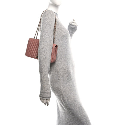 Chanel Calfskin Chevron Quilted Statement Flap Pink 2 of 10
