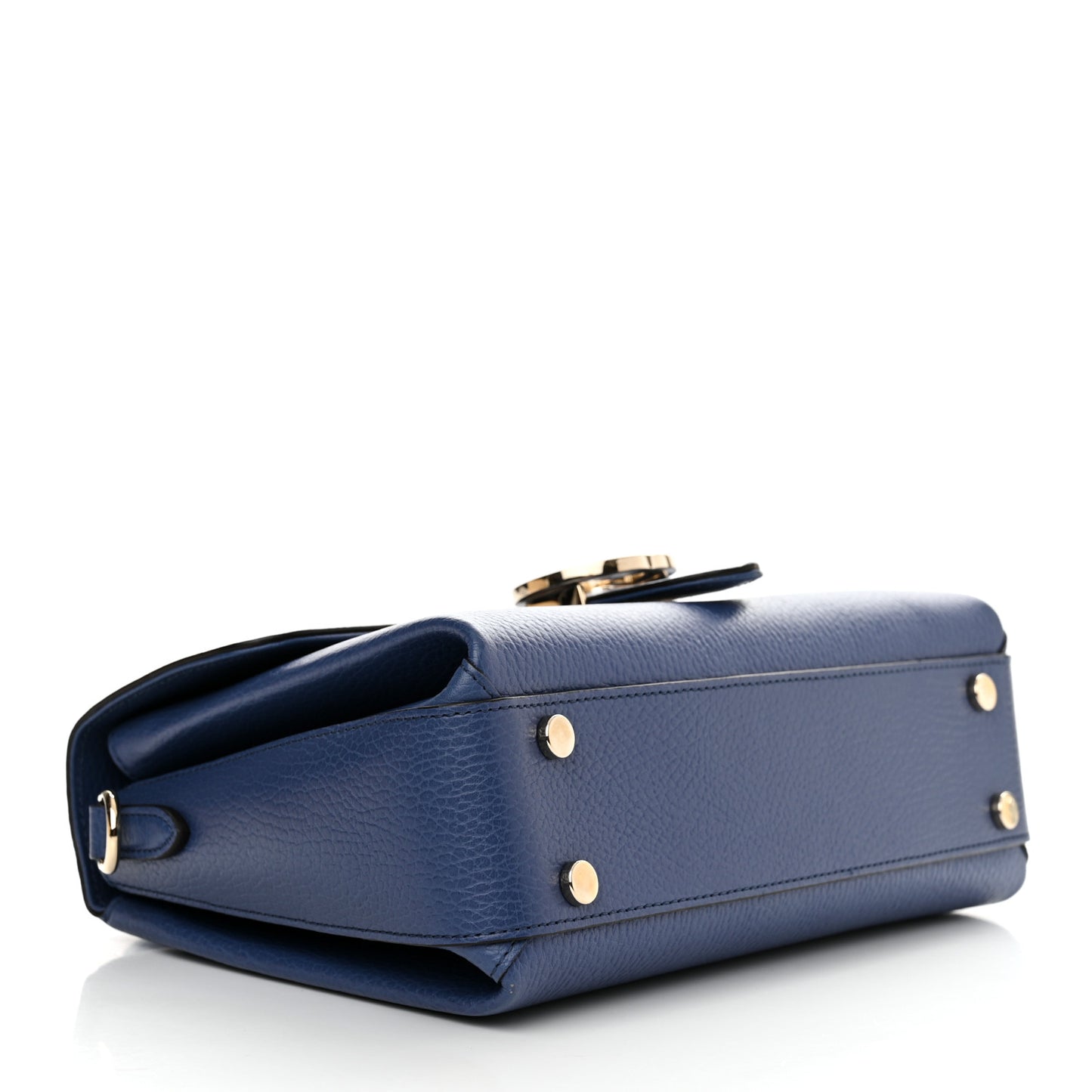 Dollar Calfskin Interlocking G Top Handle Shoulder Bag Caspian