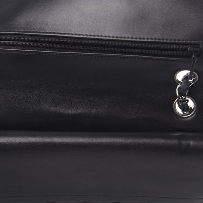 Chanel Lambskin Quilted Medium Double Flap Black 12 of 14
