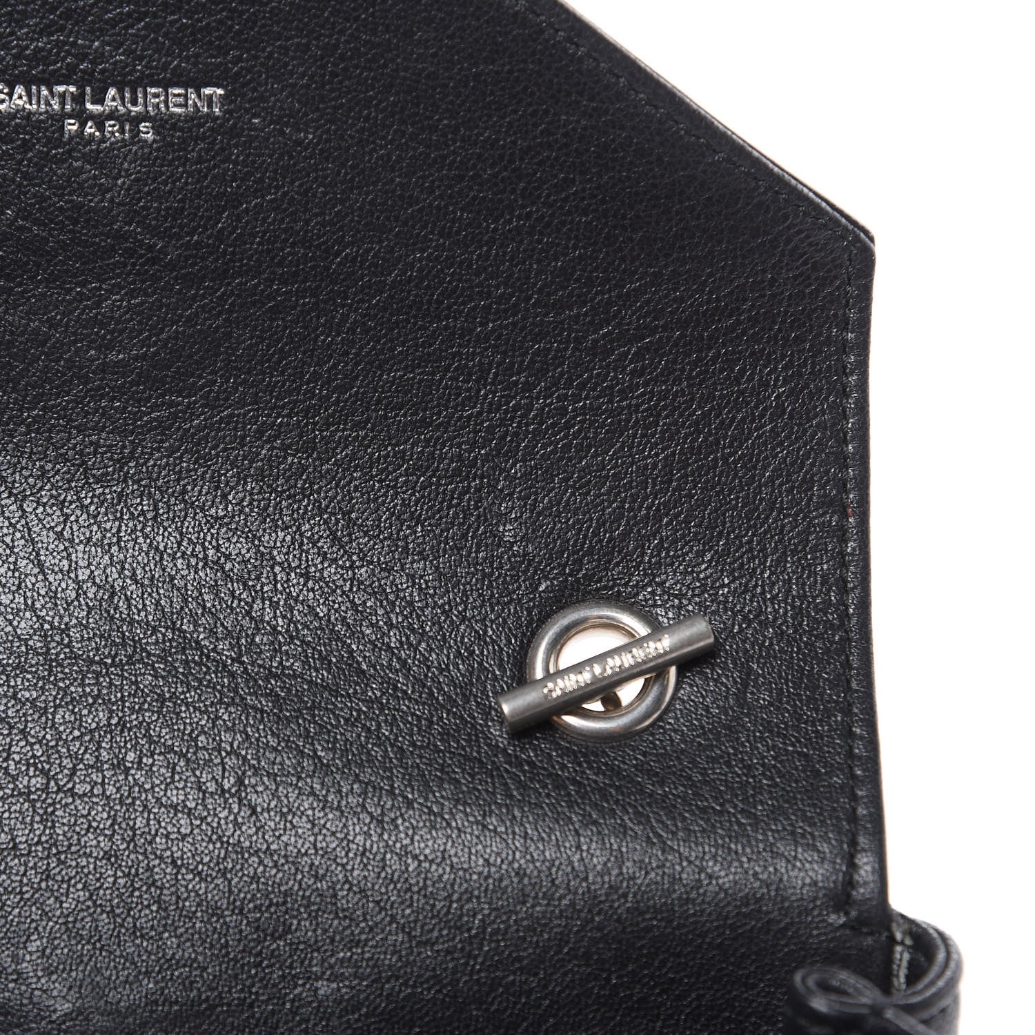 Saint Laurent Pony Hair Calfskin Monogram Leopard Print Baby Punk Chain Bag Yellow 12 of 12