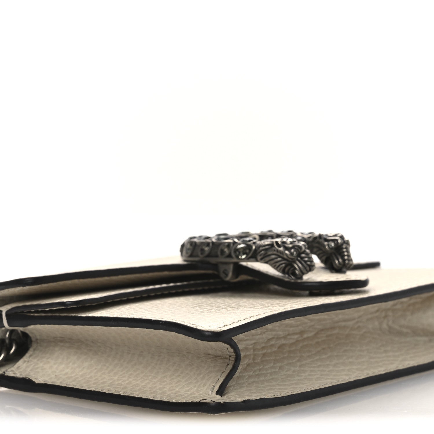 Gucci Dollar Calfskin Crystal Super Mini Dionysus Shoulder Bag Mystic White Black Diamond 8 of 9