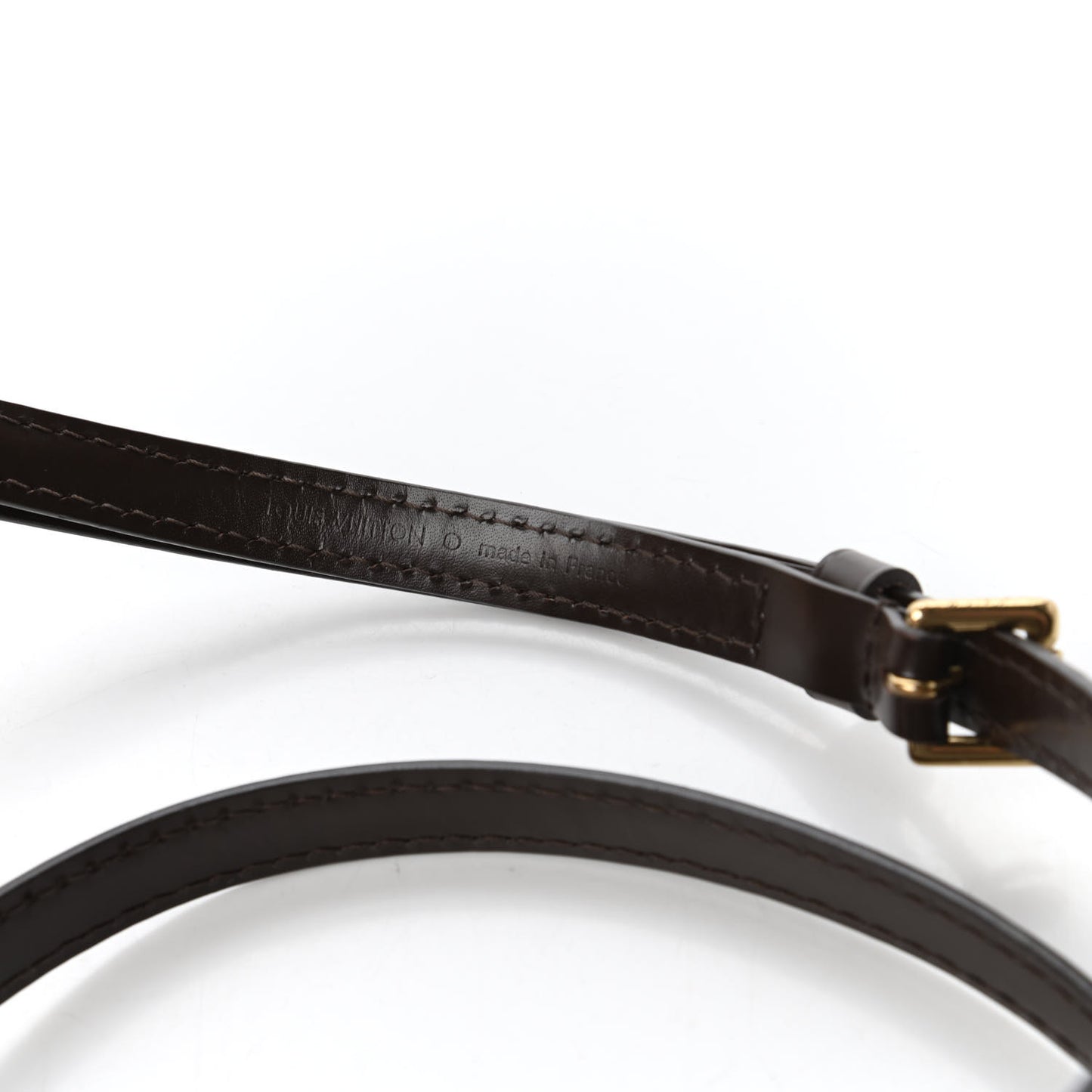 Calfskin Adjustable Speedy Bandouliere Shoulder Strap Brown