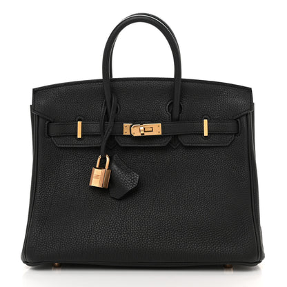 Hermes Togo Birkin 25 Black 1 of 13