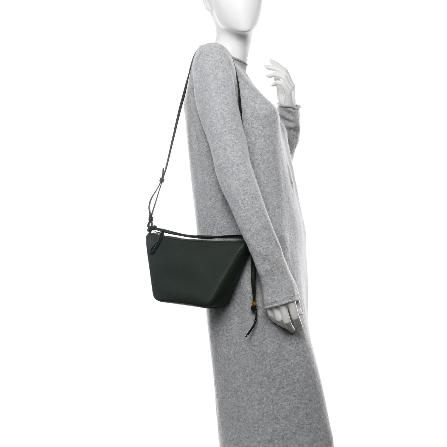 Loewe Calfskin Mini Hammock Hobo Bottle Green 2 of 11