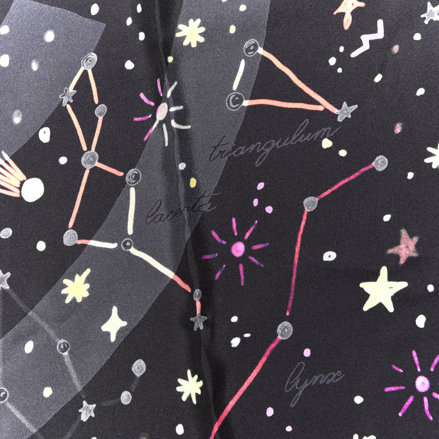 Chanel Silk Space CC Scarf Black 4 of 5