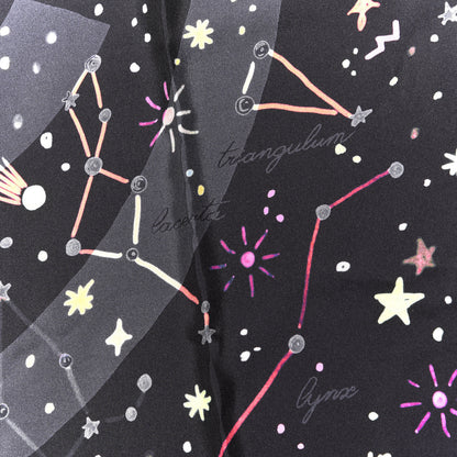 Chanel Silk Space CC Scarf Black 4 of 5
