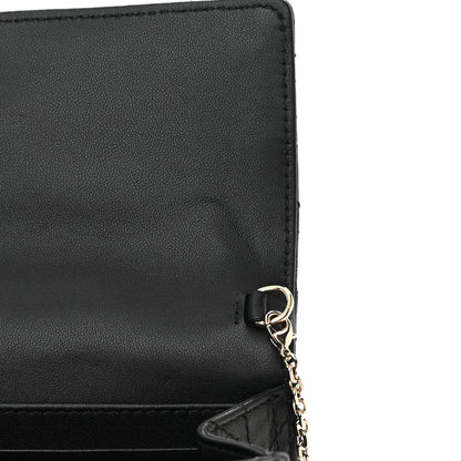 Christian Dior Lambskin Cannage Miss Dior Chain Pouch Black 12 of 14