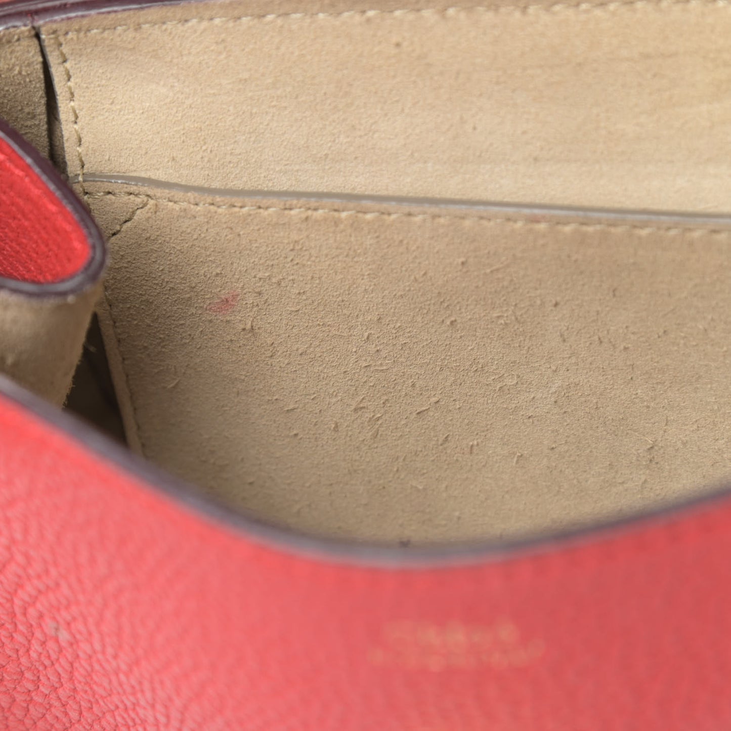 Grained Lambskin Mini Drew Shoulder Bag Intense Red