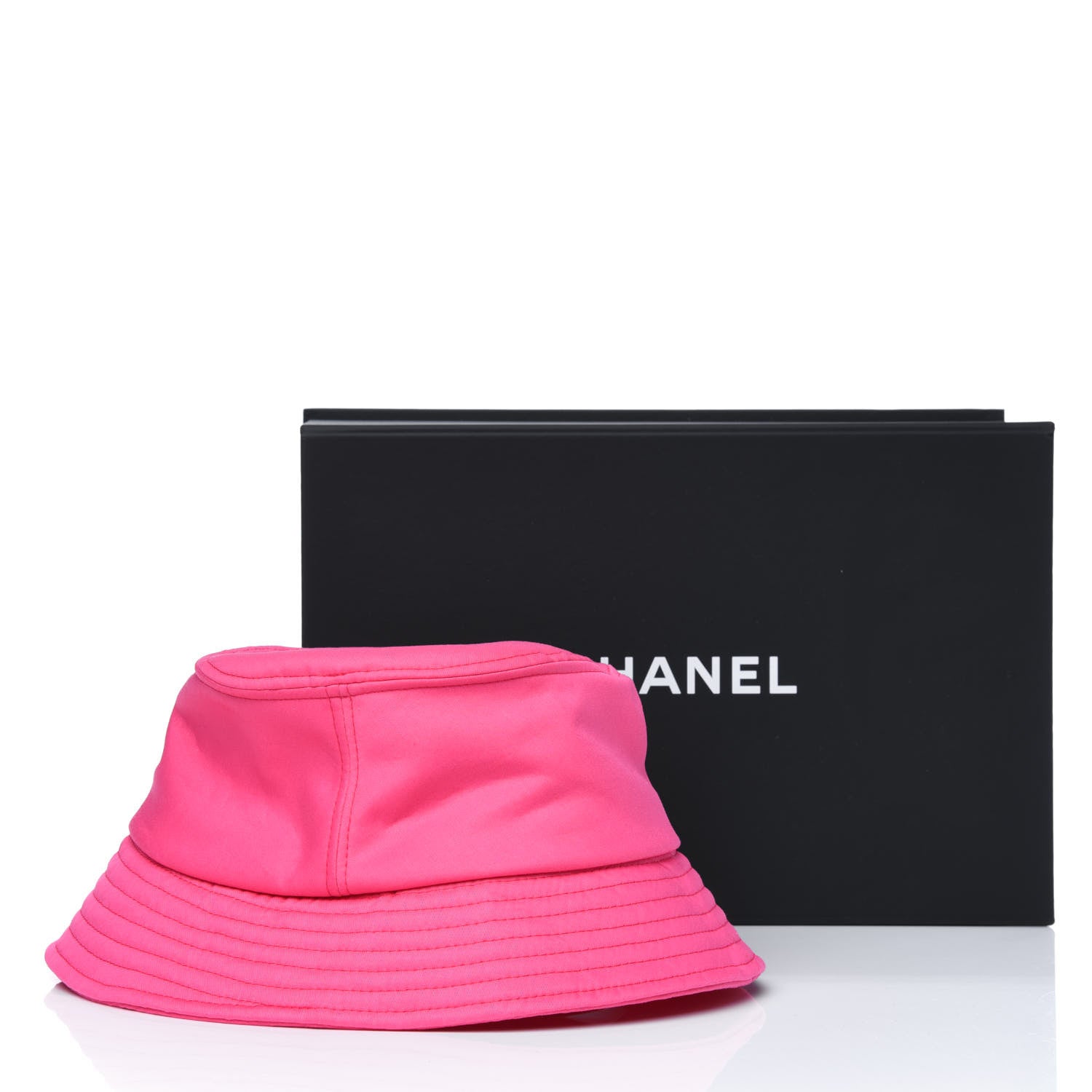 Chanel Canvas CC Bucket Hat S Fuchsia Orange 11 of 13