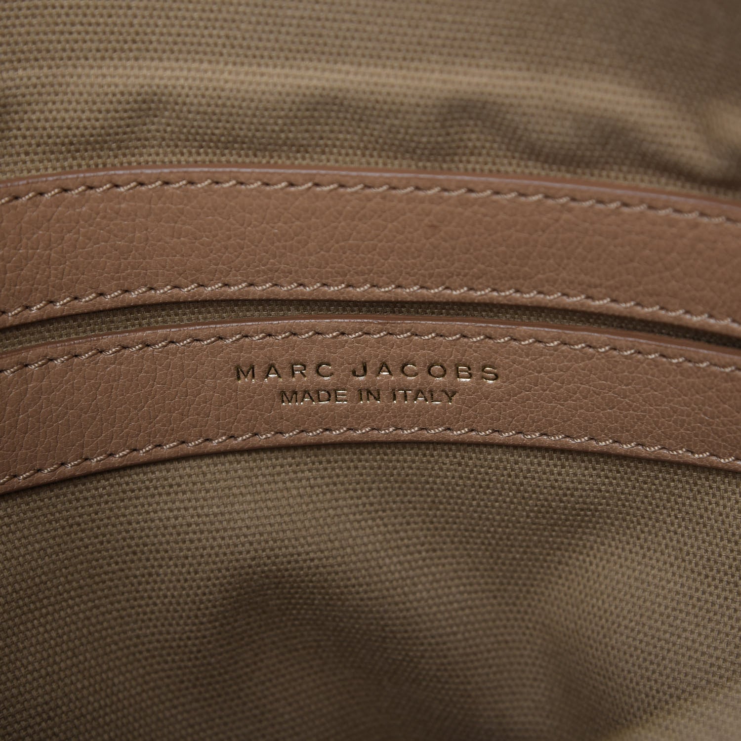 Marc Jacobs Calfskin Quilted Flap Shoulder Bag Taupe 9 of 11