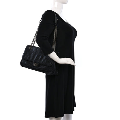Chanel Calfskin CC Crave Reissue Crown Jumbo Flap Black 2 of 11