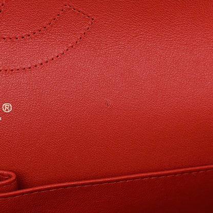 Chanel Lambskin Quilted Jumbo Double Flap Red 16 of 16
