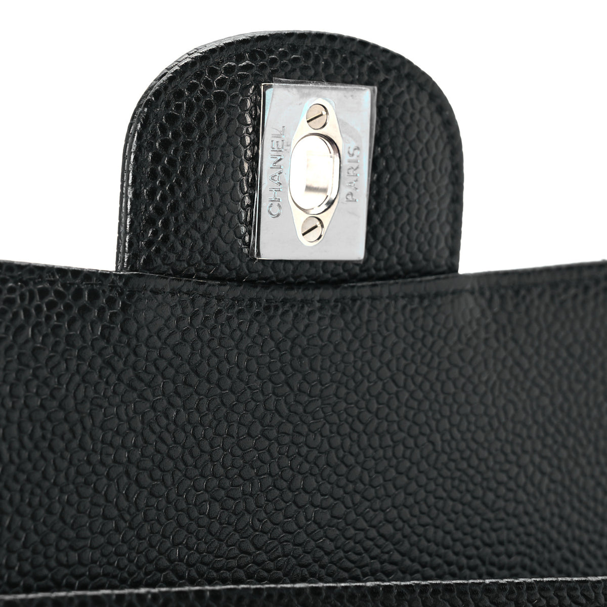 Chanel Caviar Quilted Medium Double Flap Black 6 of 10