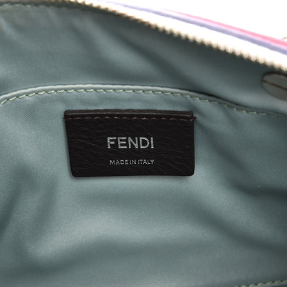 Fendi Vitello Dolce Crystal Croc Tail Mini By The Way Boston Bag White Ice Multicolor 6 of 8