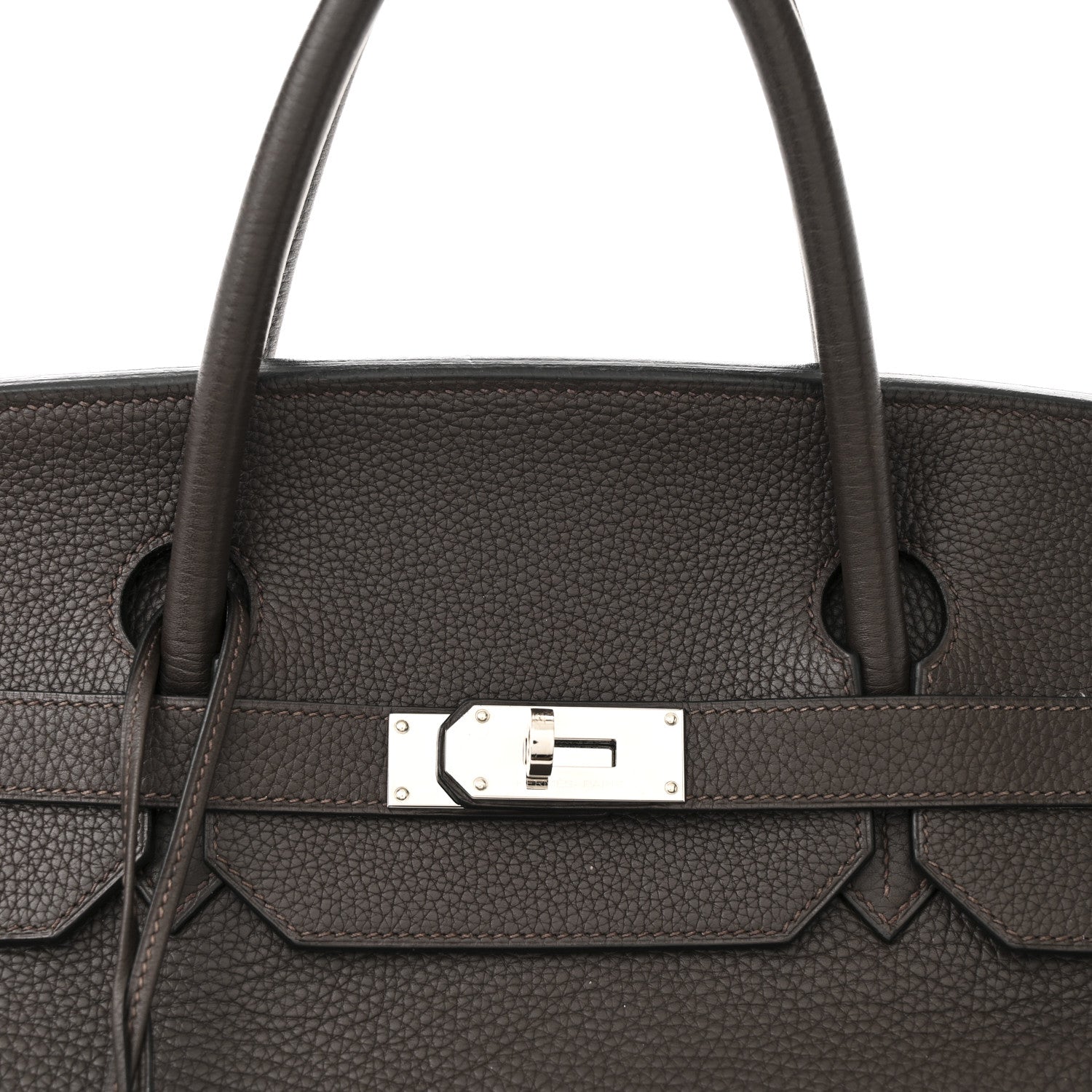 Hermes Togo Travel Birkin 50 Chocolate 8 of 14