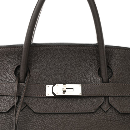 Hermes Togo Travel Birkin 50 Chocolate 8 of 14