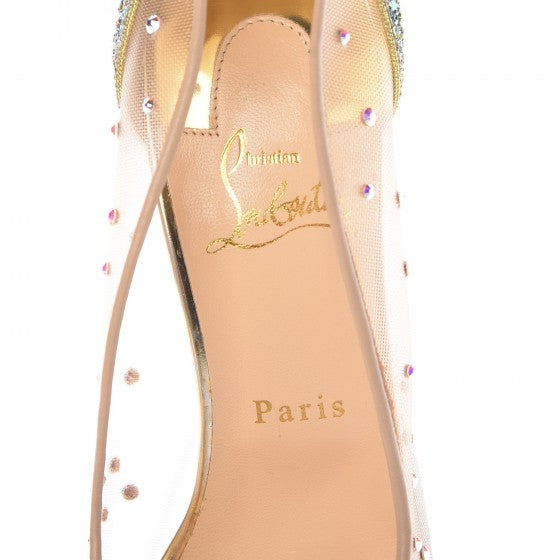 Christian Louboutin Crystal Strass Follies 100 Pumps 39.5 Version Jonguil 7 of 8