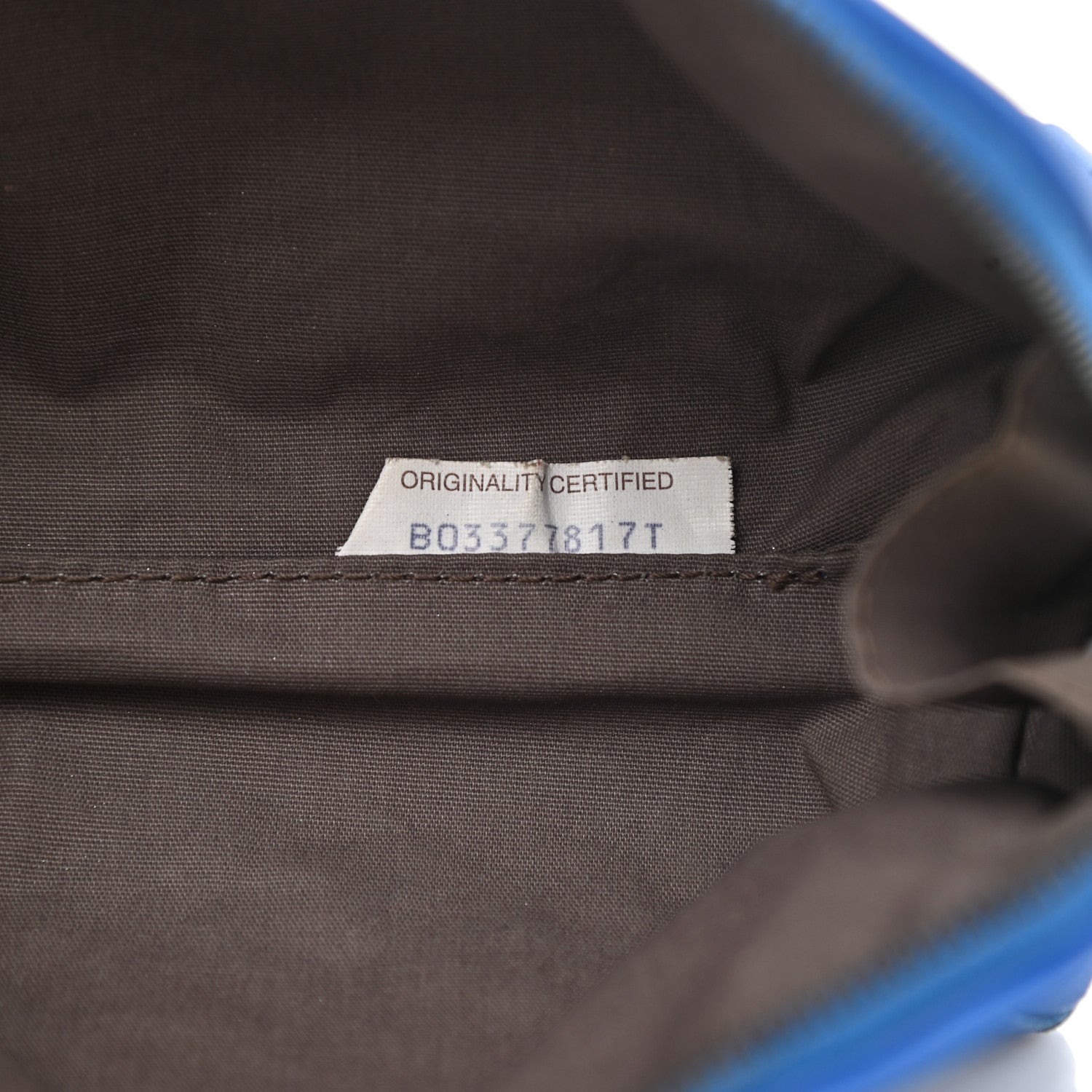 Bottega Veneta Nappa Intrecciato Small Cosmetic Pouch Signal Blue 7 of 13