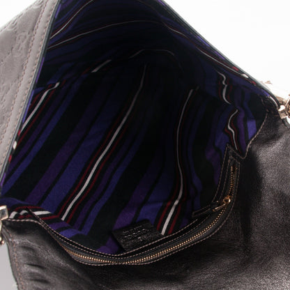 Gucci Guccissima Britt Tassel Shoulder Bag Gunmetal 5 of 7