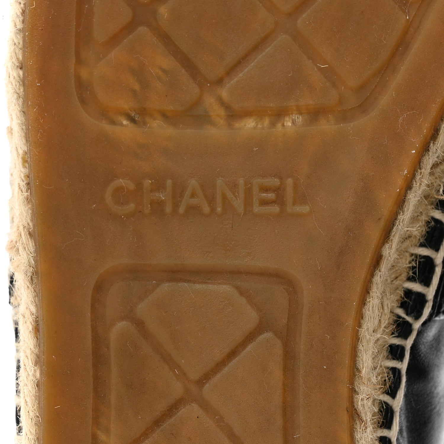 Chanel Lambskin Quilted CC Espadrilles 41 Navy Blue Black 6 of 9