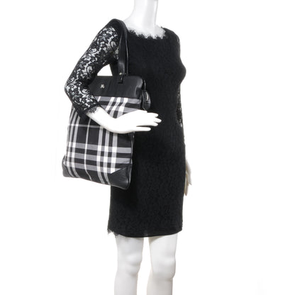 Burberry Canvas Check Large Tote Black 2 of 8