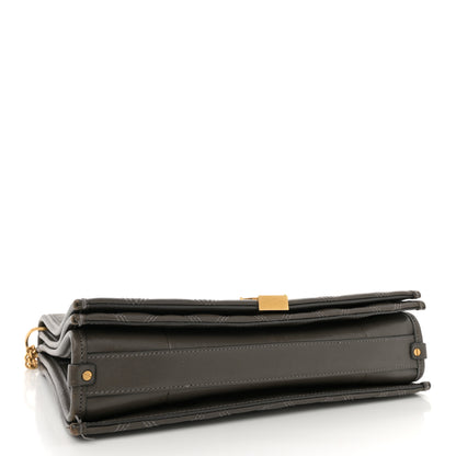 Saint Laurent Lambskin Quilted Mini Becky Chain Bag Grey Kaki 4 of 13