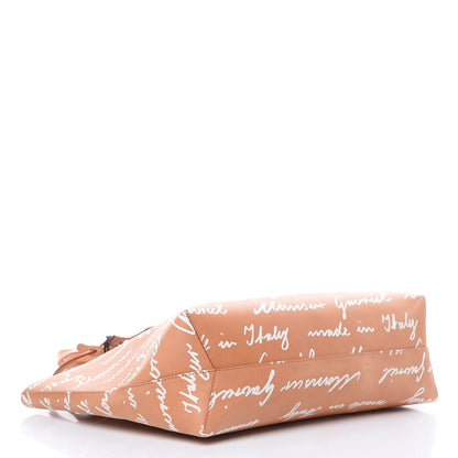 Mansur Gavriel Calfskin Small Logo Shopping Tote Cammello 4 of 13