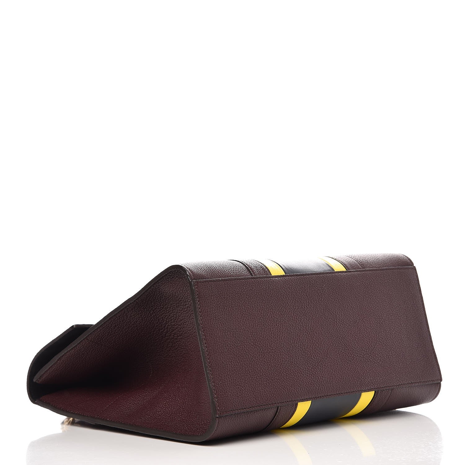 Mulberry Natural Grain Calfskin College Stripe New Bayswater Oxblood Lemon Midnight 4 of 8