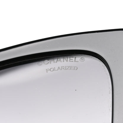 Chanel Acetate Polarized Square Sunglasses 5417-A Black 7 of 8