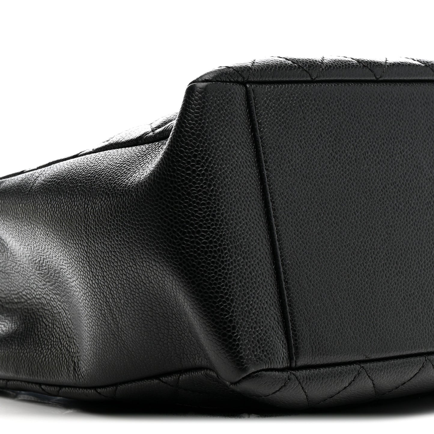 Caviar Quilted Grand Shopping Tote GST Black