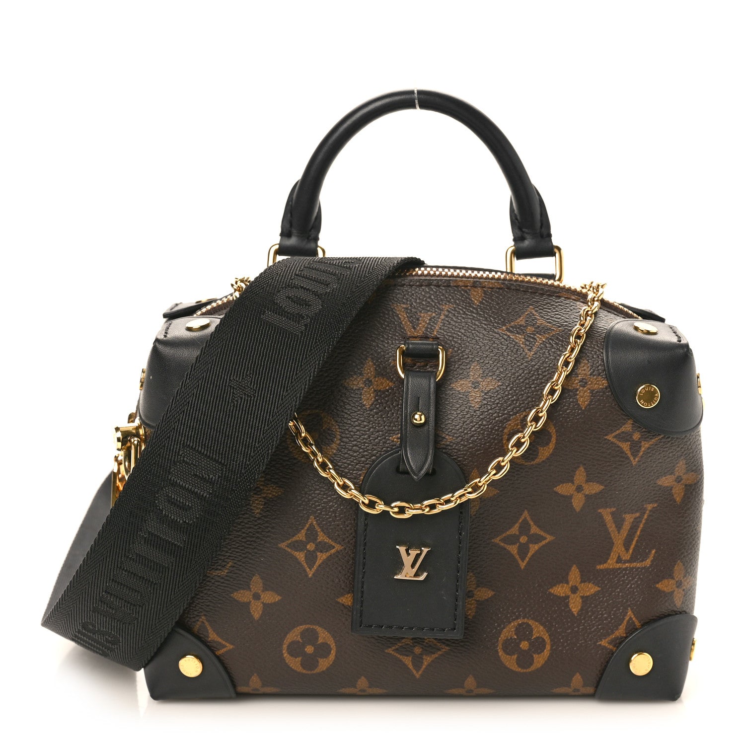 Louis Vuitton Monogram Petite Malle Souple Black 1 of 9