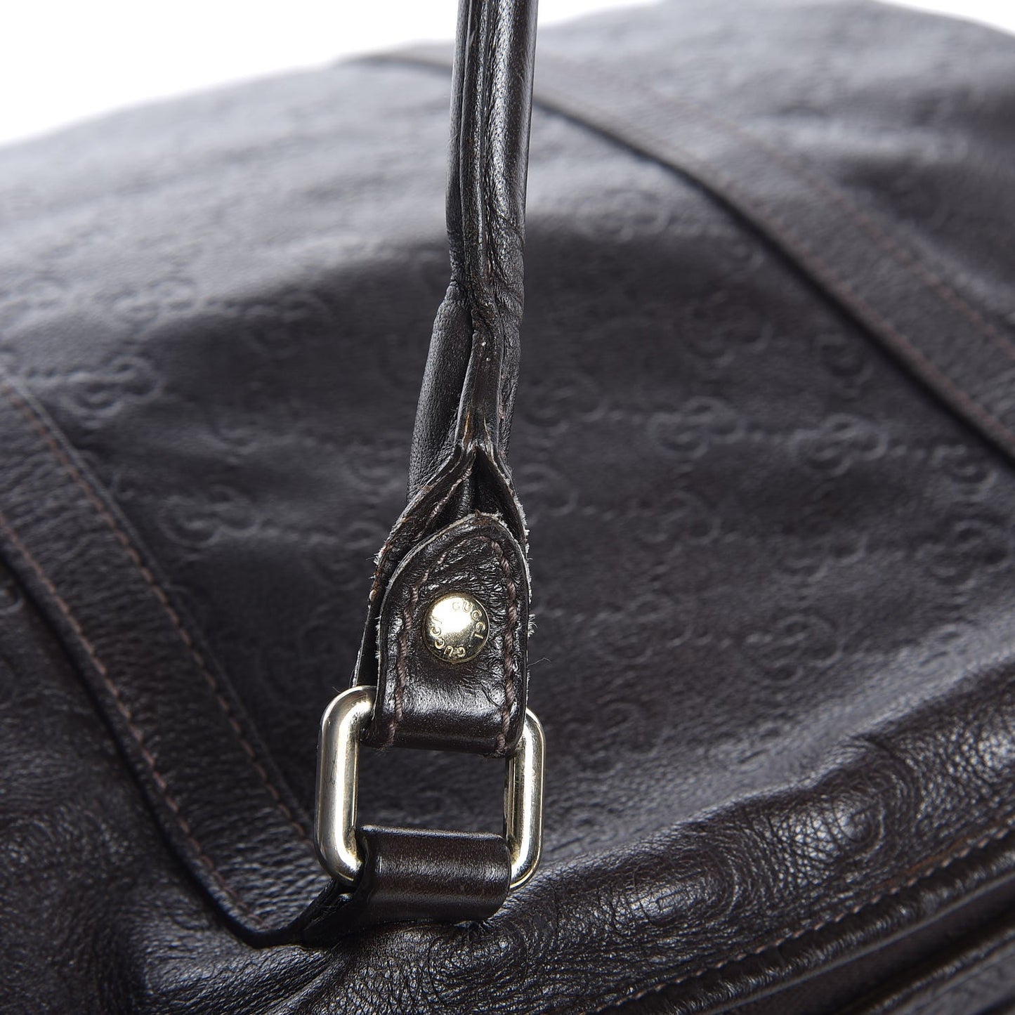 Guccissima Medium Joy Tote Bag Dark Brown